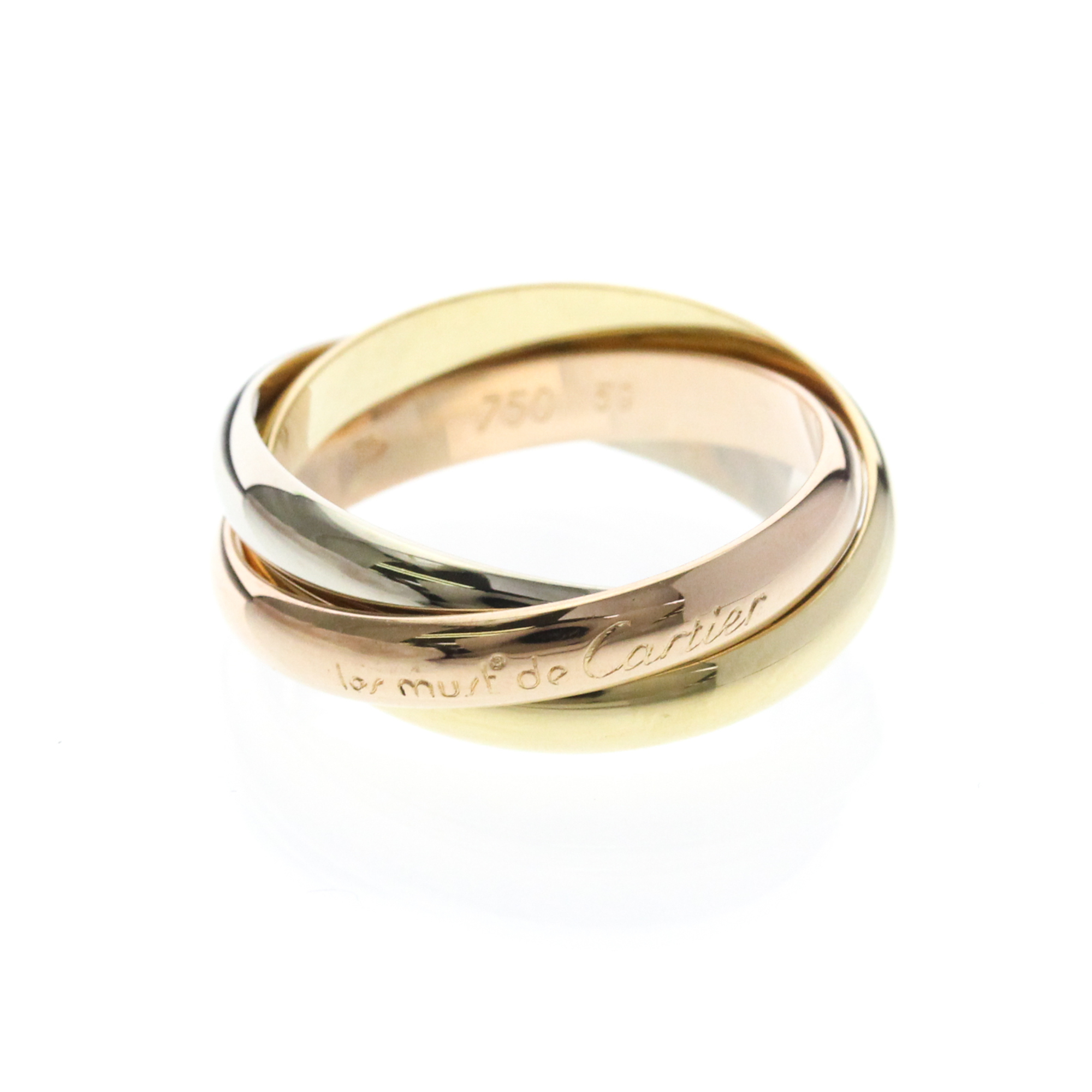 Cartier Trinity Ring Yellow Gold 18kPink Gold 18kWhite Gold 18k Fashi